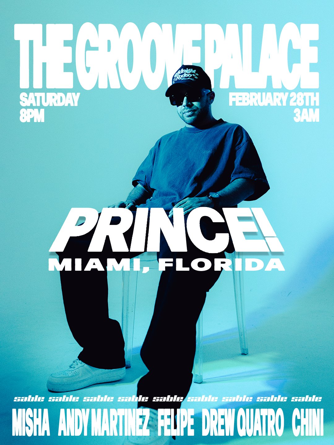 Sable 2.28 artist flyer: PRINCE!